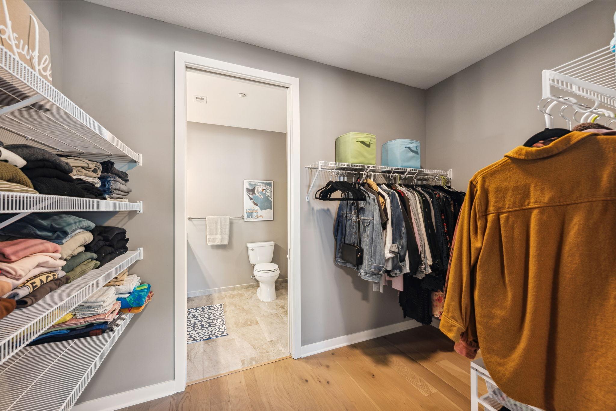 Walk -in closet leads to the Primary bath.