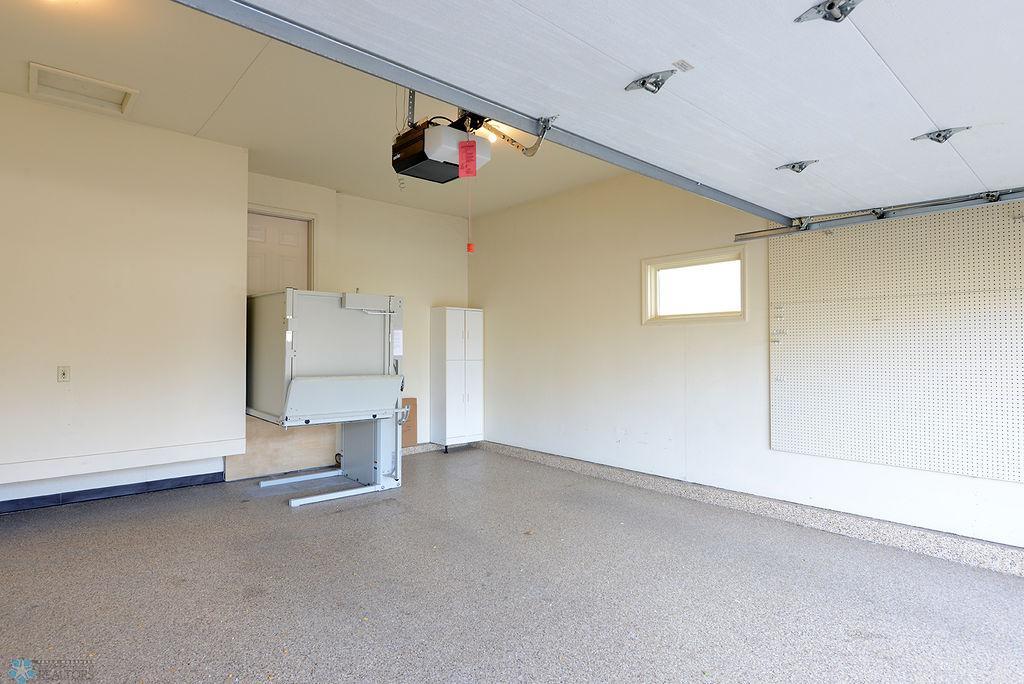 Finished Garage With Chair Lift