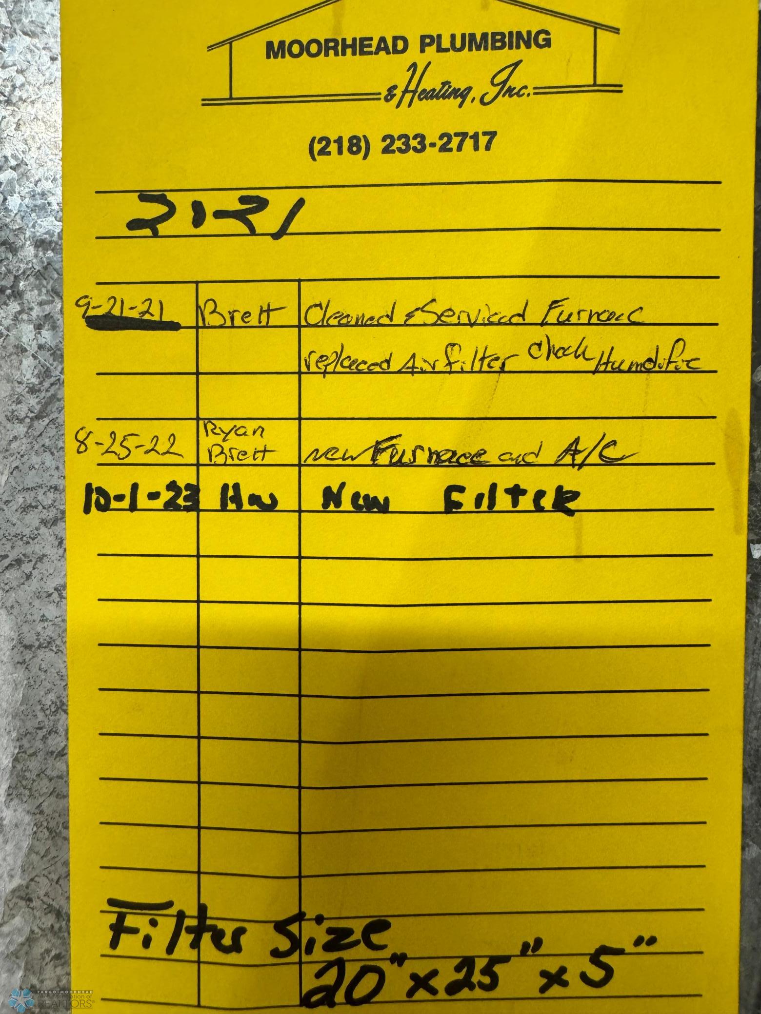 New Furnace August 2022
