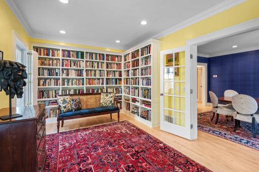 A view from the den into the dining room.