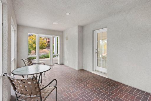 Screen porch off the living room and front terrace.