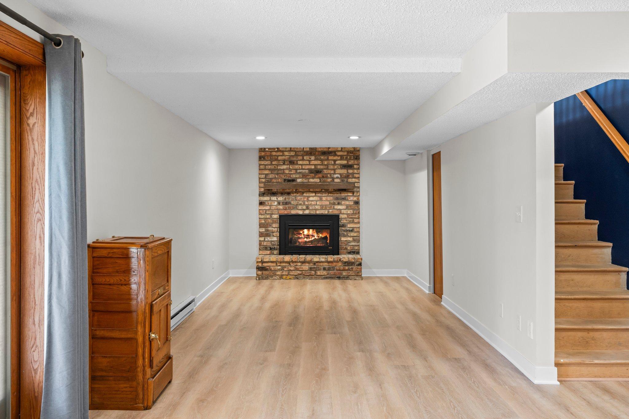 Basement Fireplace