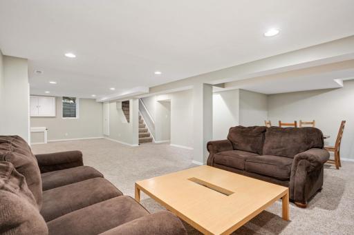 There is space in the lower level to add another bedroom if you wish, egress window already in place.