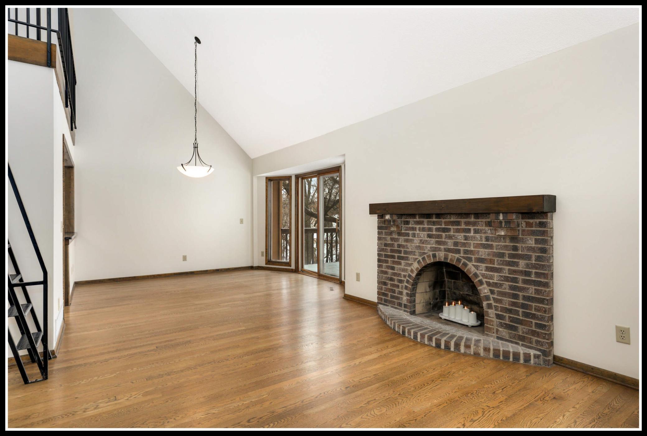 The dining room walks out to the backyard deck with great views and space for outdoor dining, grilling, and lounging