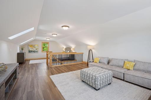 Upper level bonus room on third floor with skylights