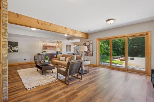 Walk out lower level made for entertaining, features wet bar, gas fireplace, amusement area and full bathroom.