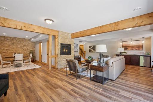 Walk out lower level with great entertaining spaces and lots of room for workout area.