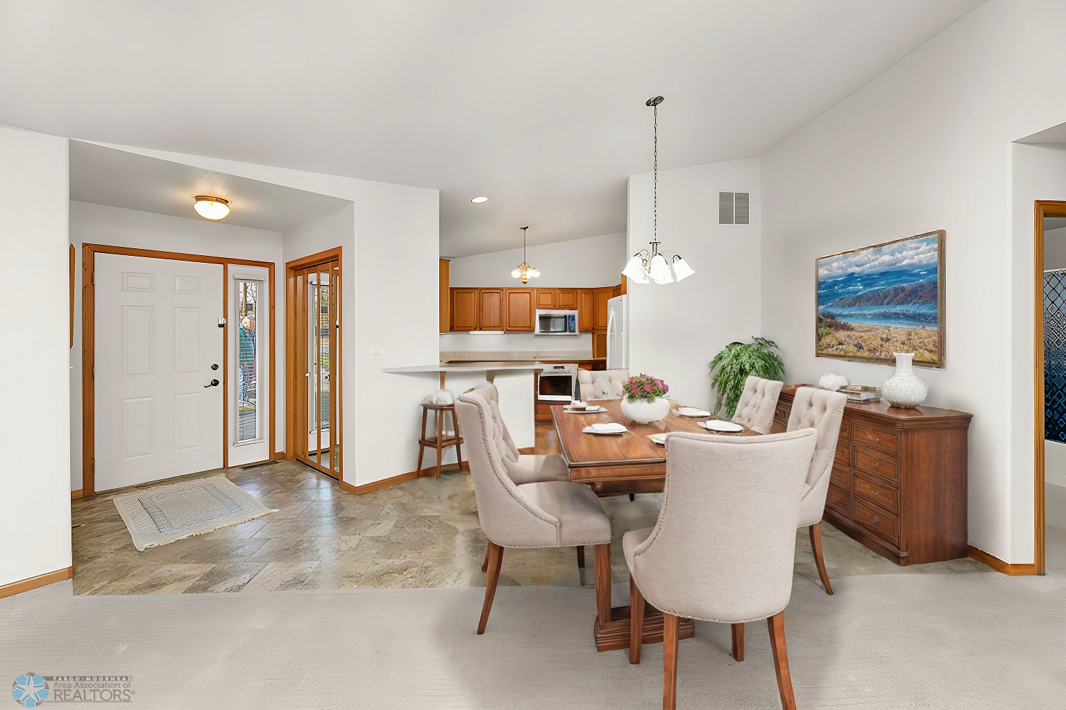 Dining Area Virtually Staged