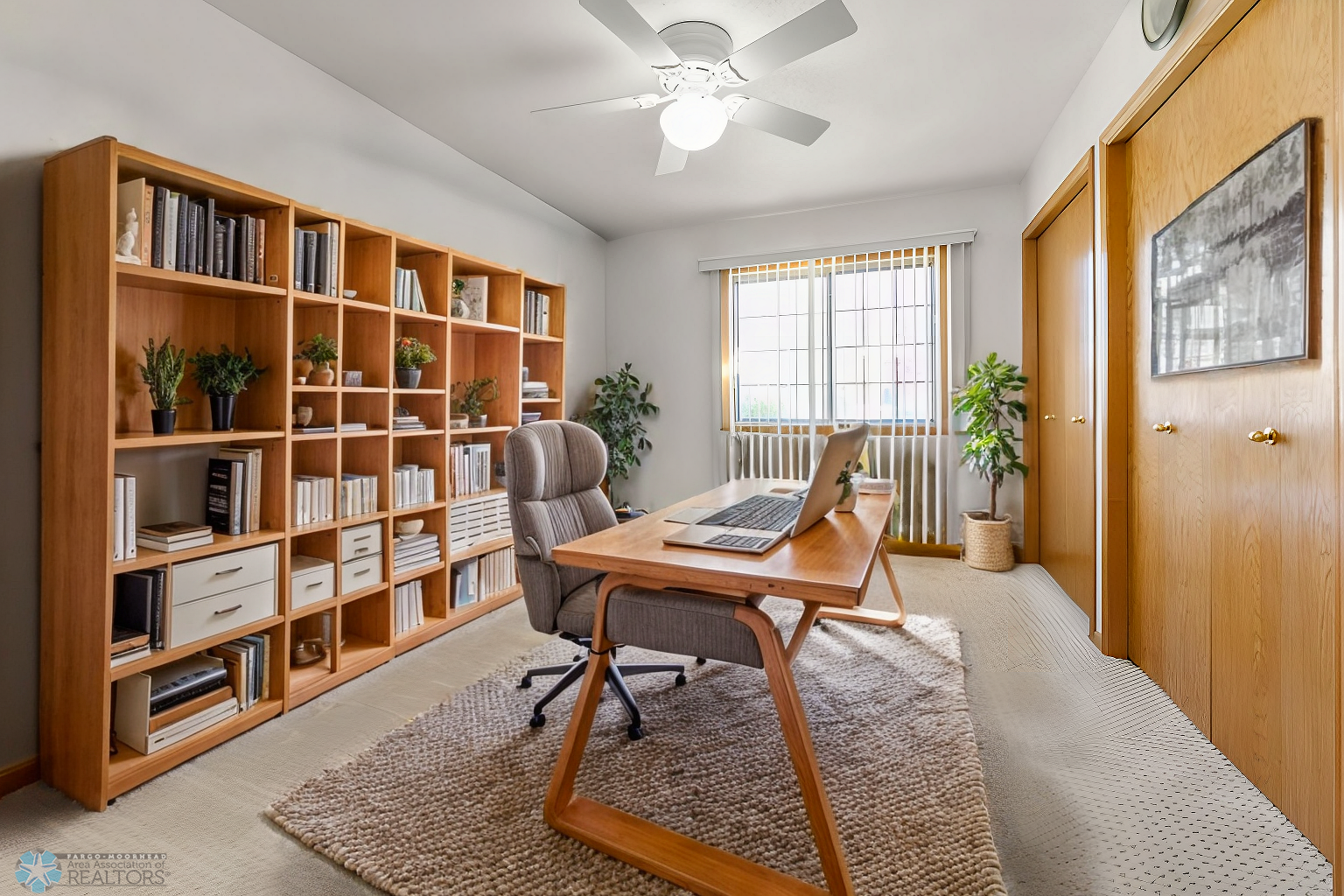 Bedroom 2 virtually staged as Office