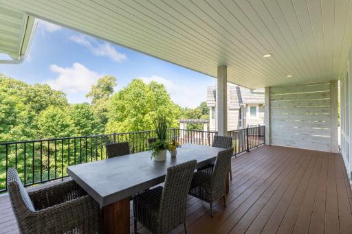Main level easy access to the cover patio