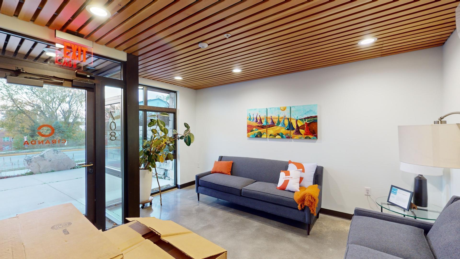 Formal entry on 2nd St side