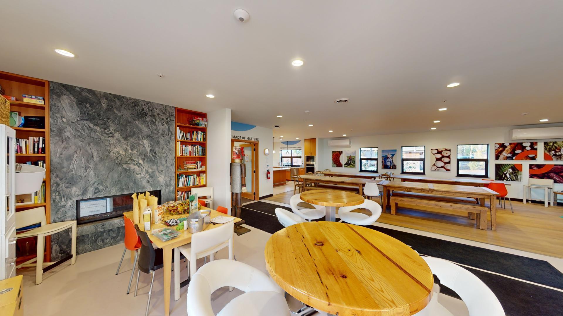 Gas fireplace to sit near