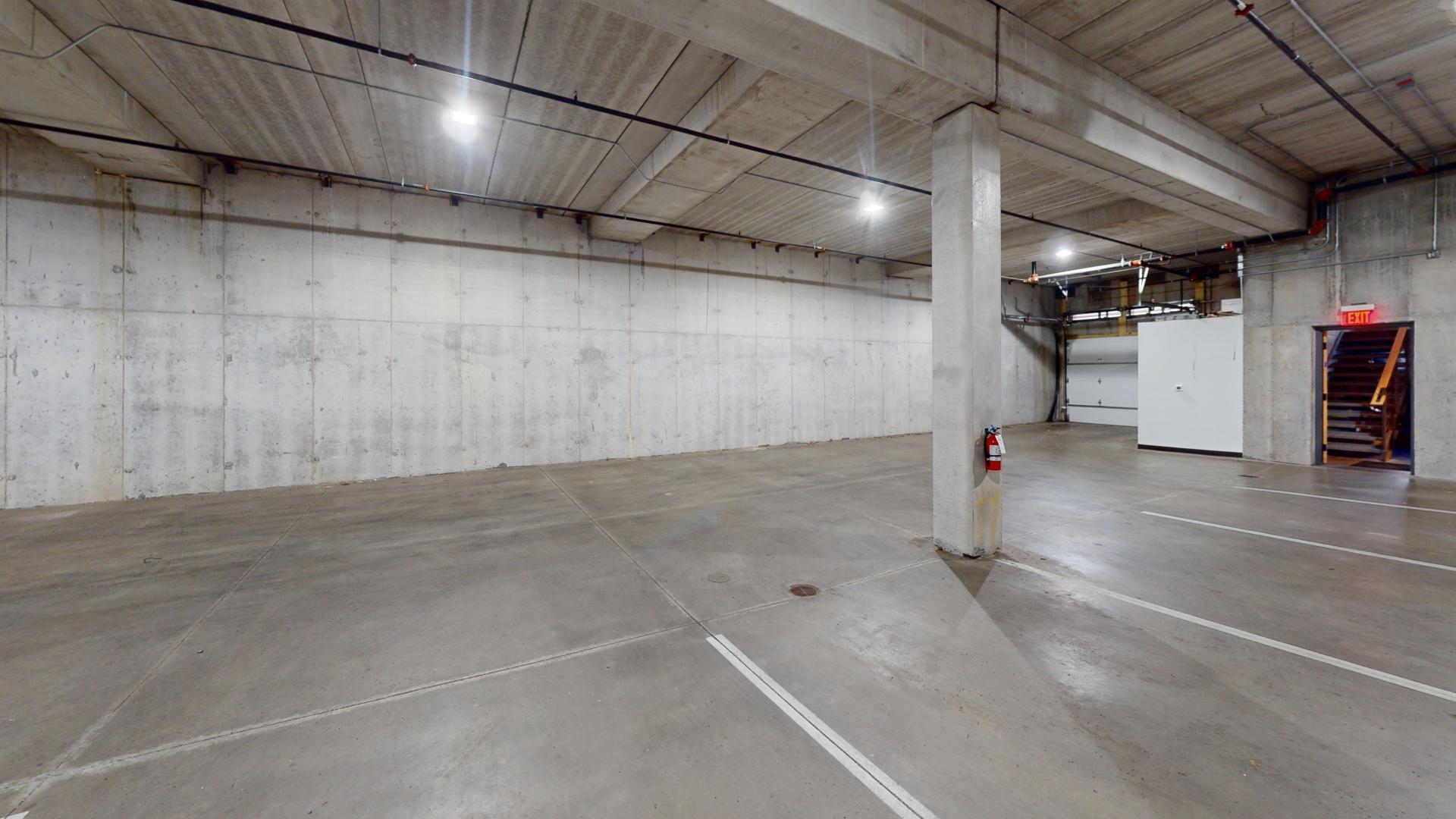 Underground parking ramp