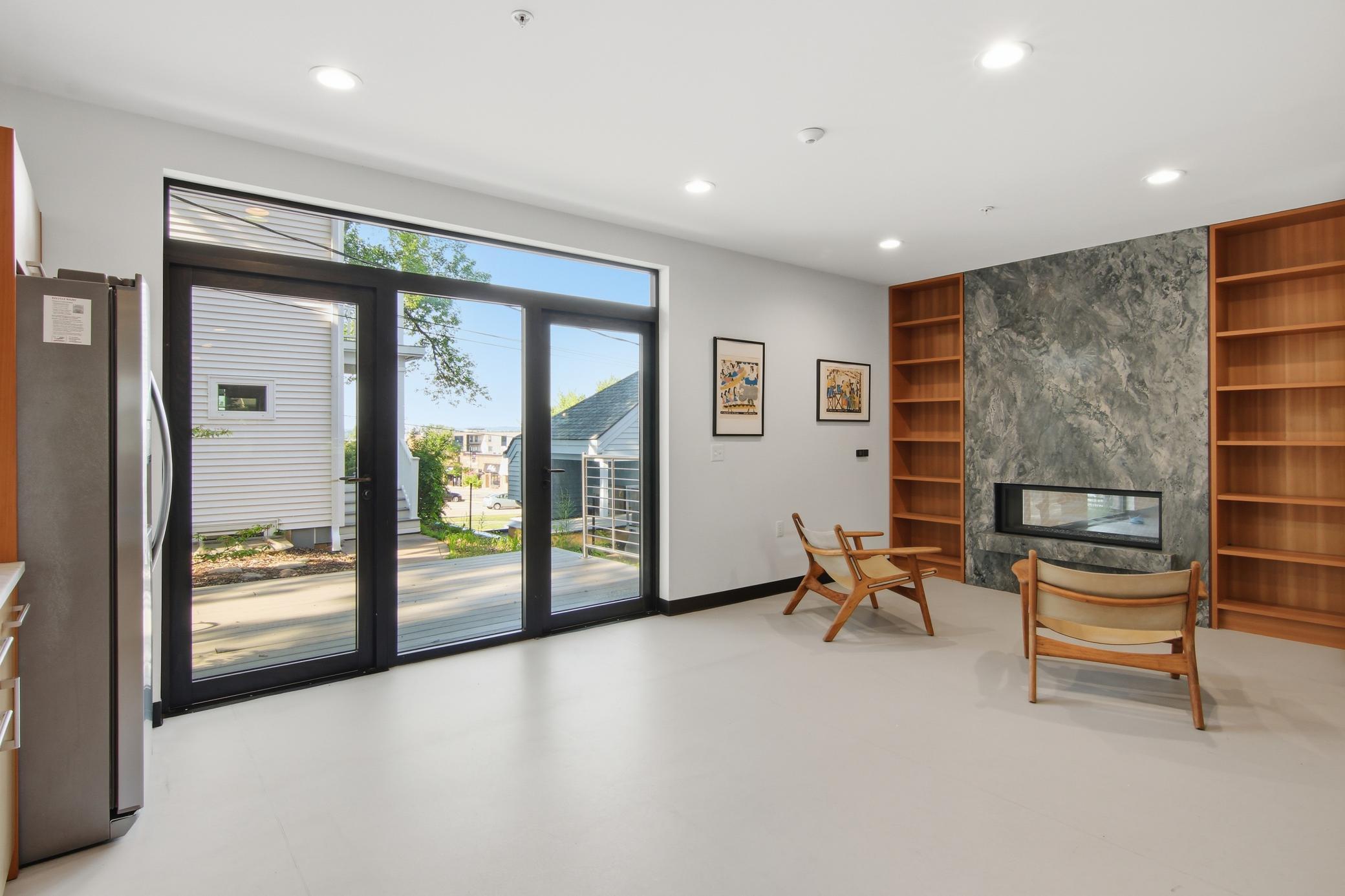 Main floor with gas fireplace