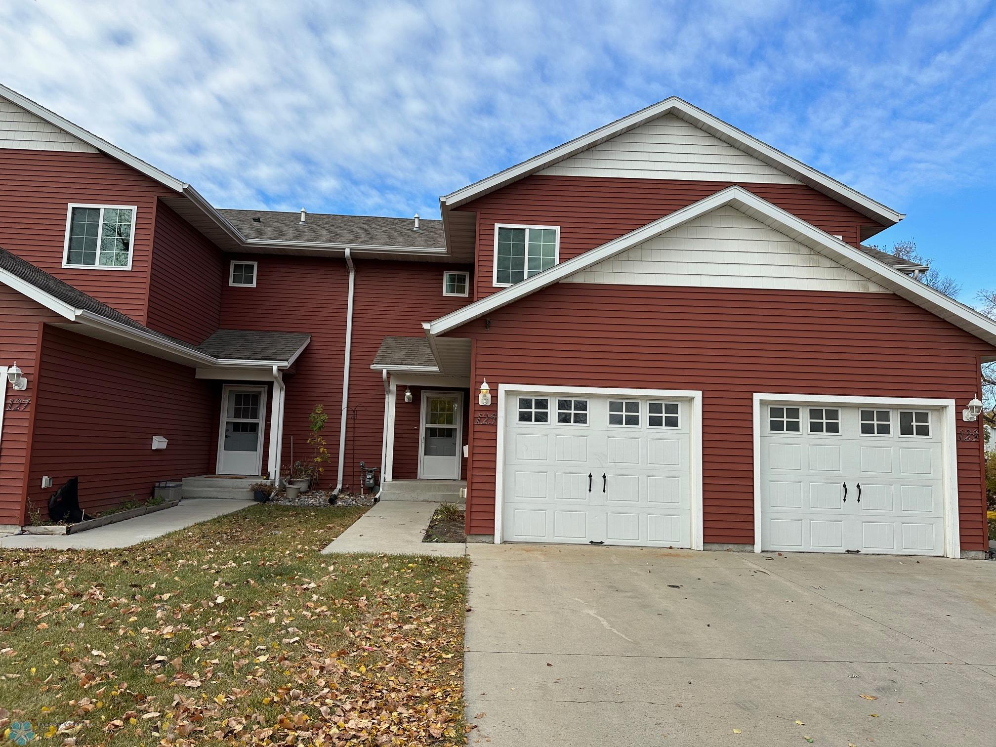 Front of townhome