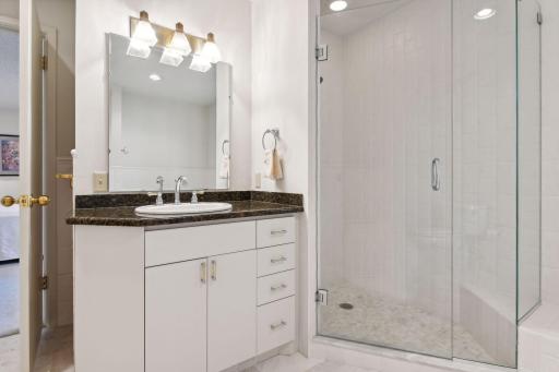 You will also find upgraded granite countertops and a comfort counter