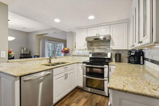 Updated Kitchen with stainless steel appliances.