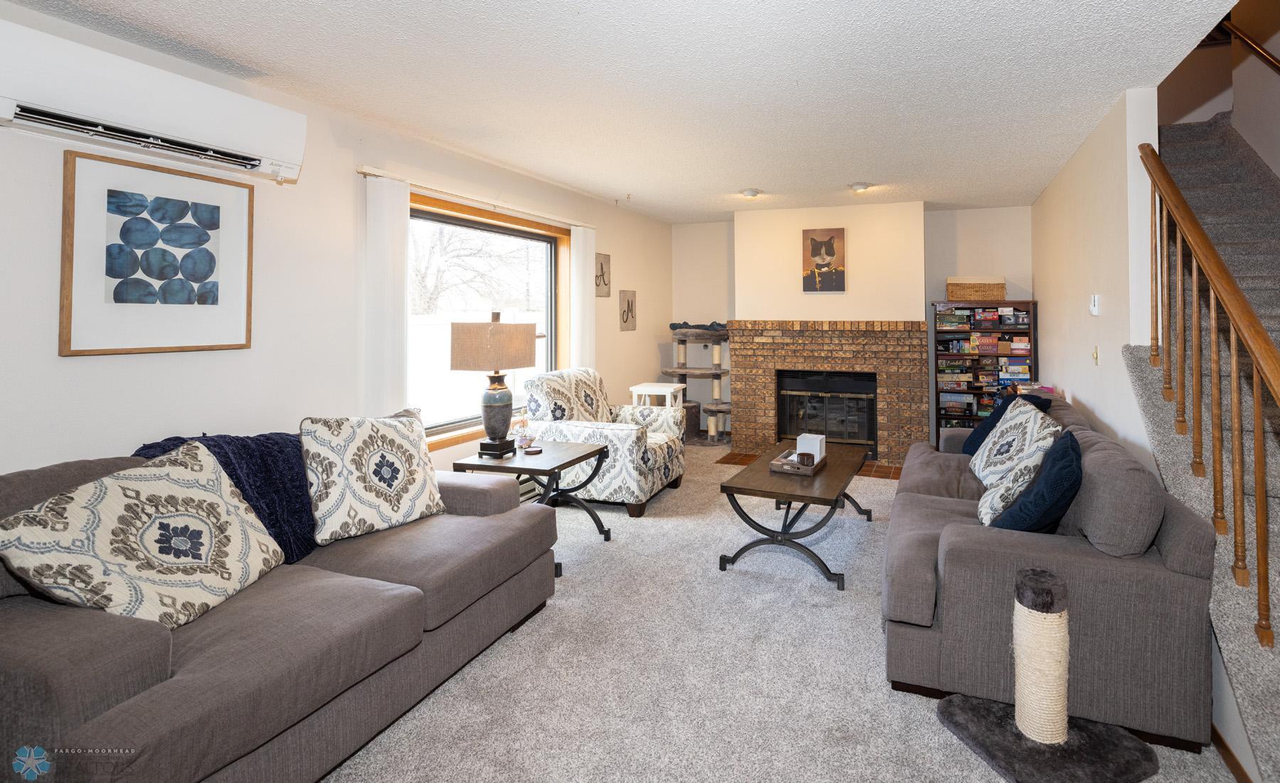 Living Room w/Electric Fireplace
