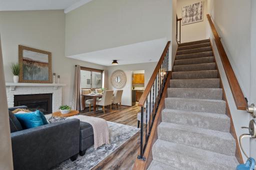 Stunning entryway drenched in natural light.