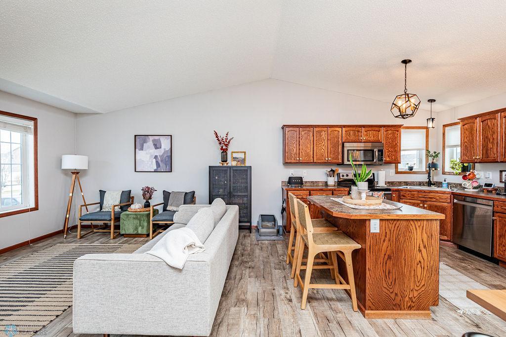 Open Concept Living & Kitchen