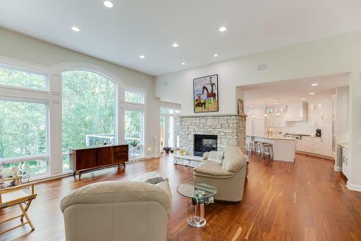 Open concept floor plan makes wonderful spaces for entertaining.
