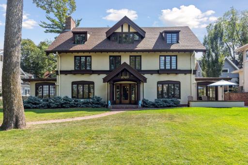 The deep double lot is elevated from the street which provides privacy, enhanced lake views, and a spacious front lawn. Schedule your private tour today.