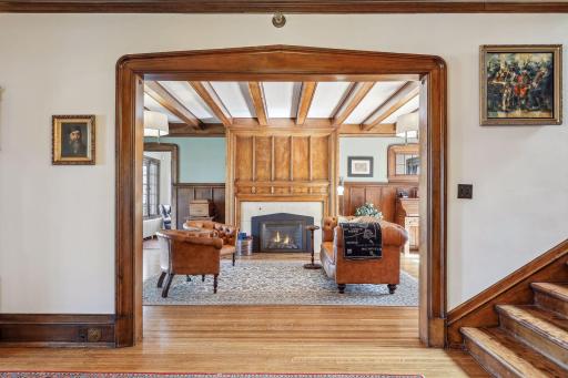 Thoughtfully preserved original architectural details throughout.