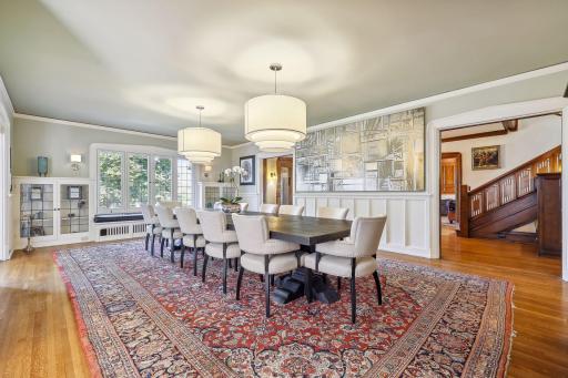 Get ready for the holidays! This extraordinary Lake of the Isles listing offers wonderful spaces for large group gatherings and memorable celebrations! Take a look inside...this home will surprise and delight.