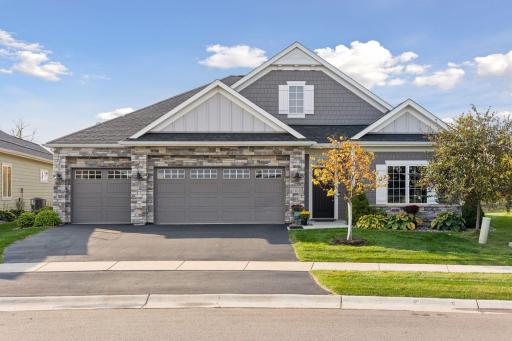 These fall pictures highlight the pretty lawn and landscaping.