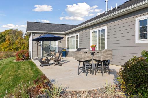 Look how much space on your extended outdoor patio. Fall picture.