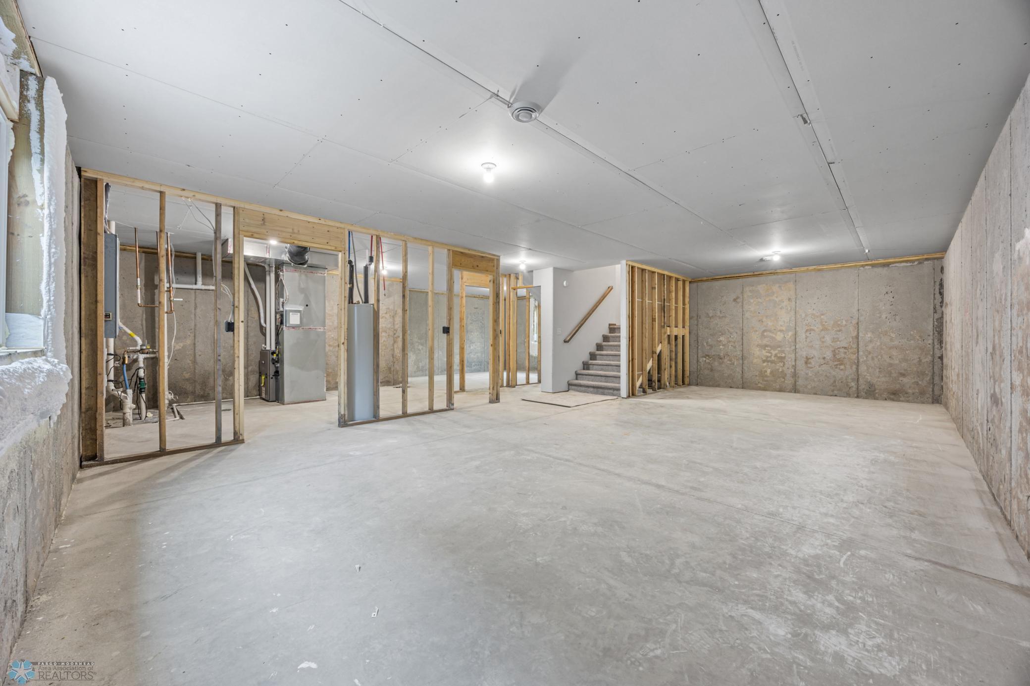 unfinished basement