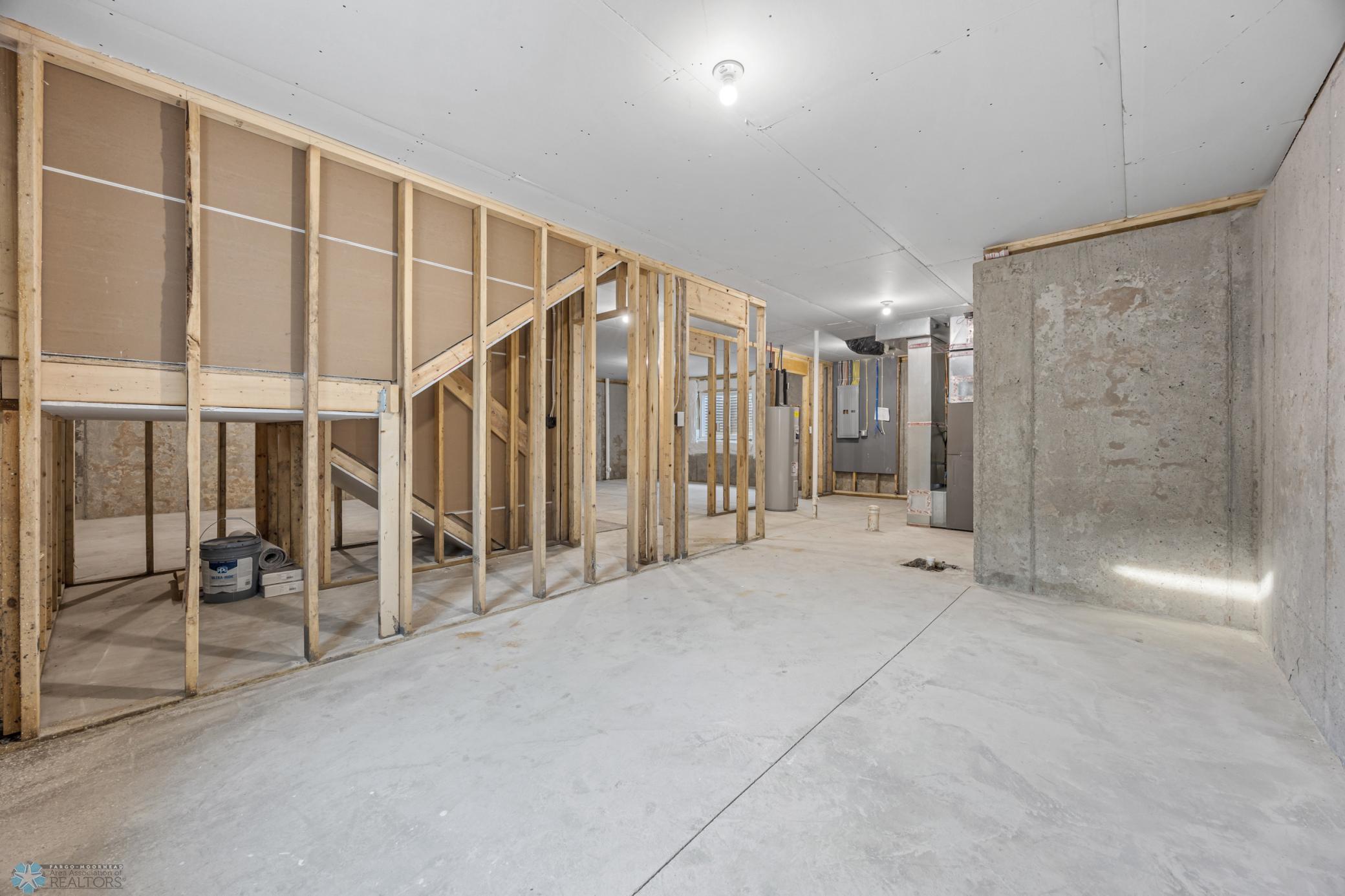 unfinished basement