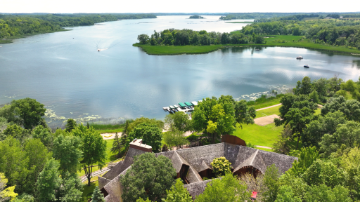 Very Private setting with the estate secluded on the north end of Chippewa Lake