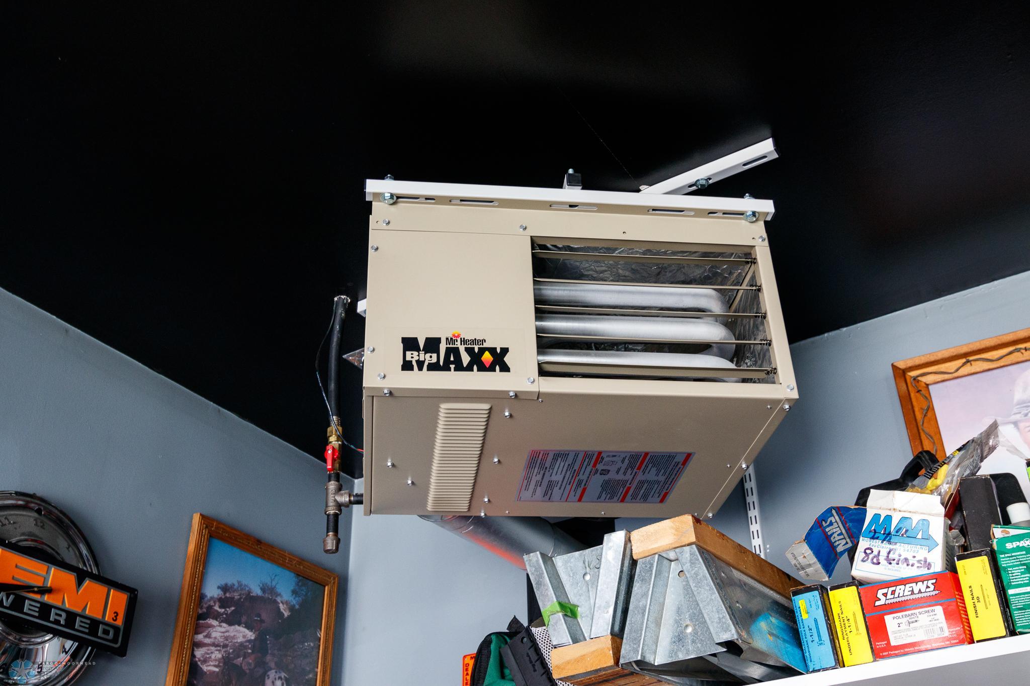 Heated garage
