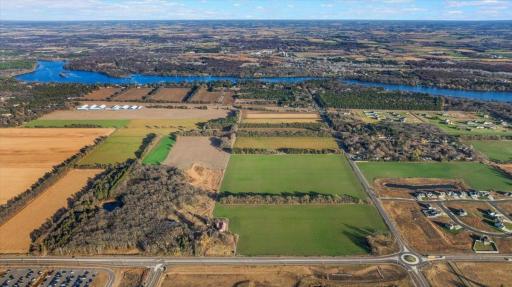 Eastern View of 190 plus acres. Initial offer of 40 acres at current price measures 1580 linear feet on Pine Cone Road, 780 feet on 27th, 1794 On the interior running south to north and 999 from Pine Cone road to the interior.