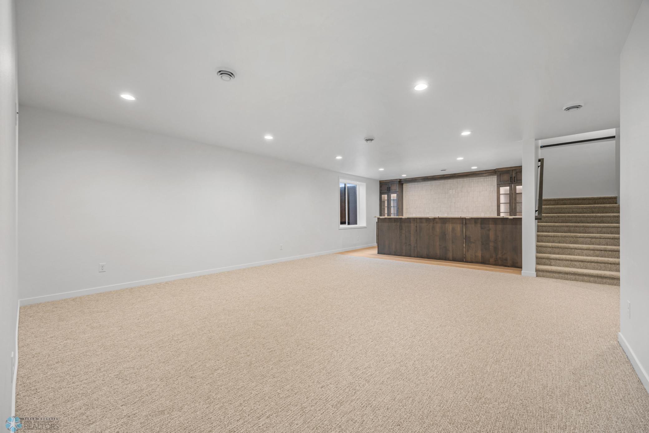 Family Room With Bar