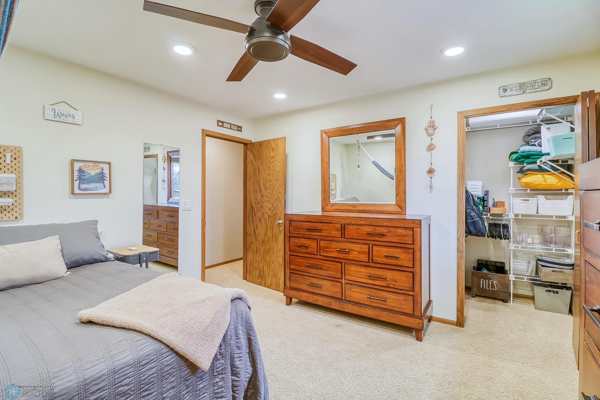 Upstairs Bedroom walk-in closet