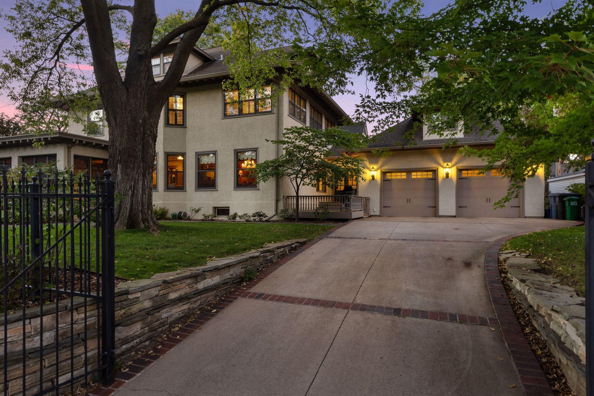 2 car attached garage