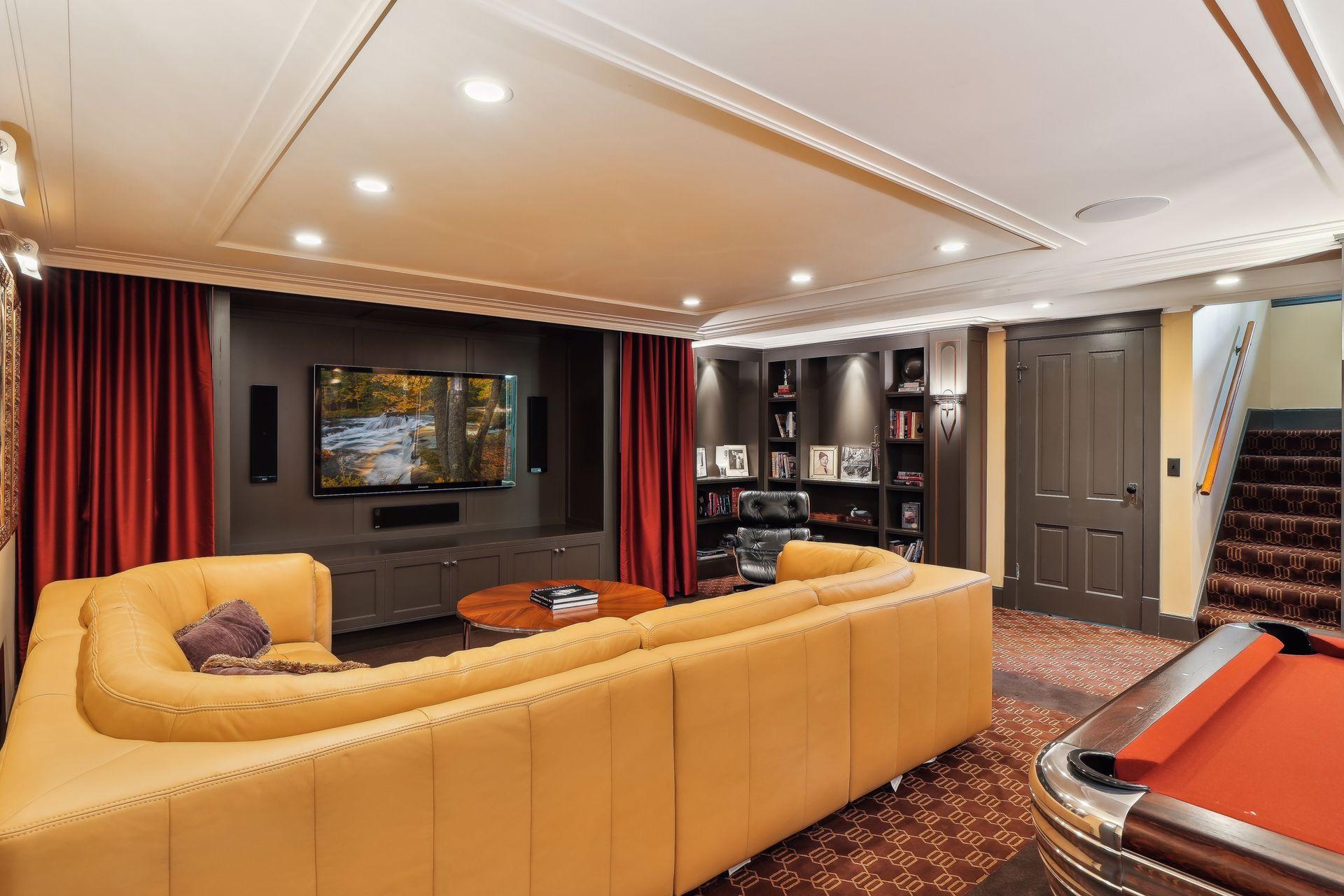 Theatre room in lower level