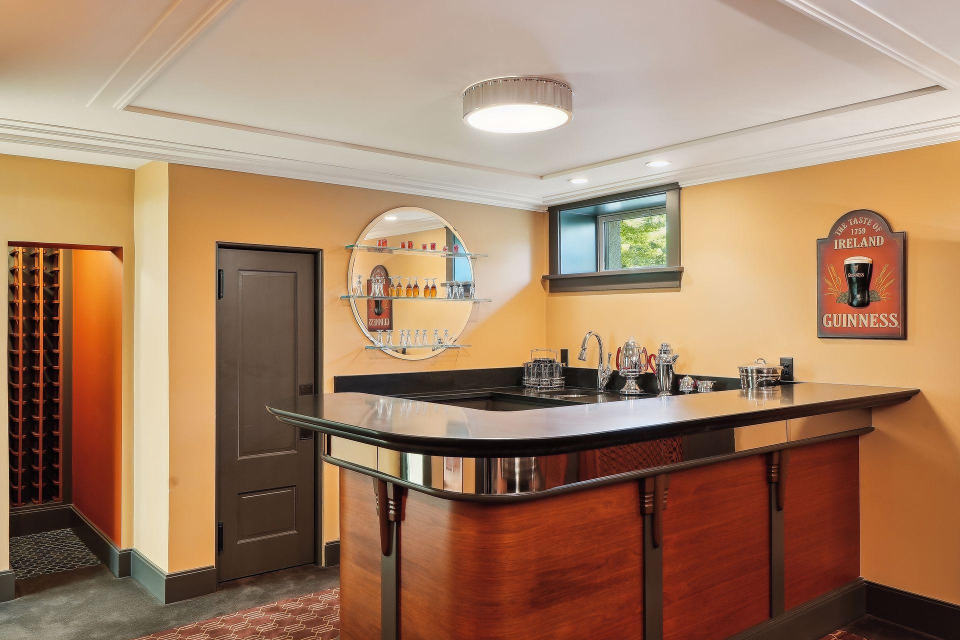 Bar in lower level