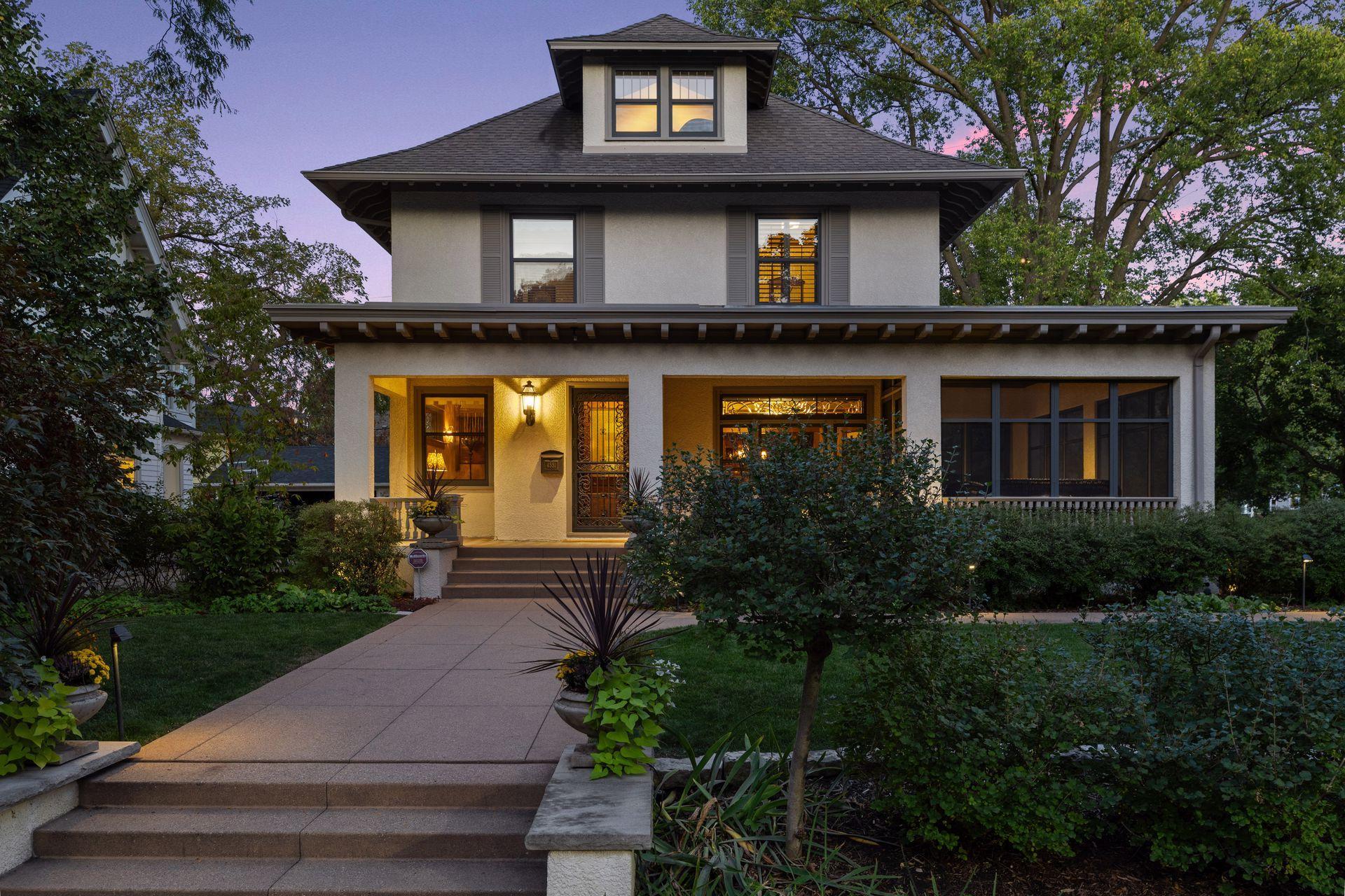 Front of home on a double lot