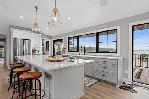 Walls of windows allow the outside in- and create the perfect backdrop in every space.
