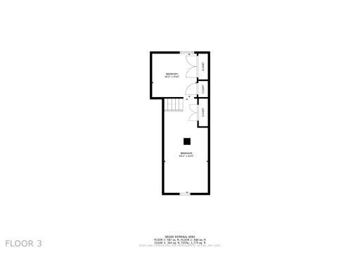 Upper level floor plan