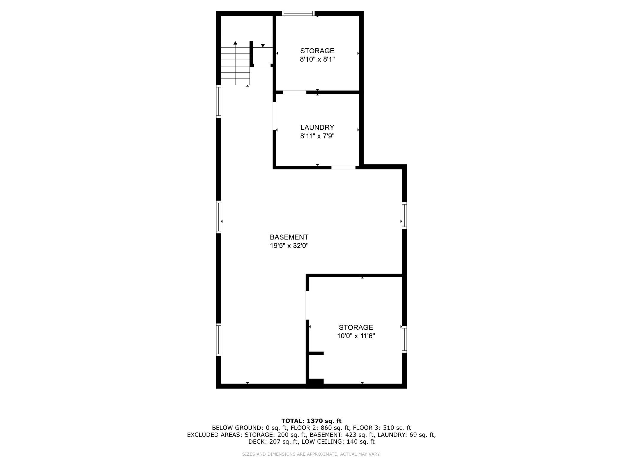 Basement floor plan