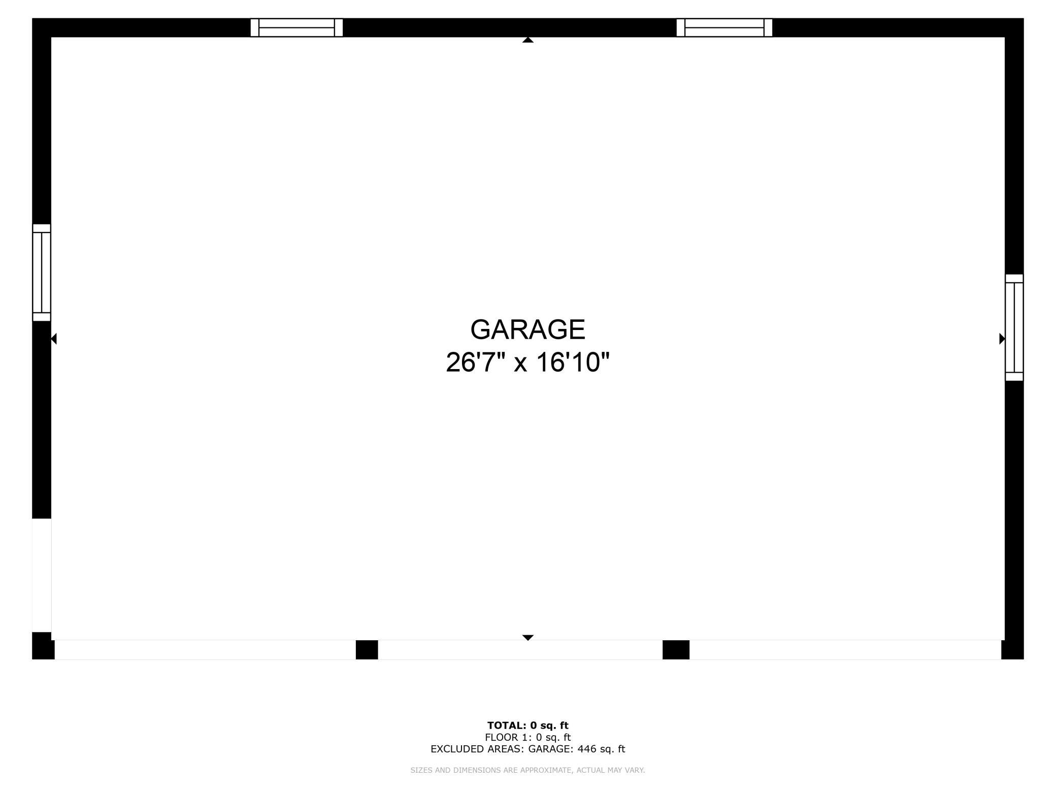 Garage floor plan