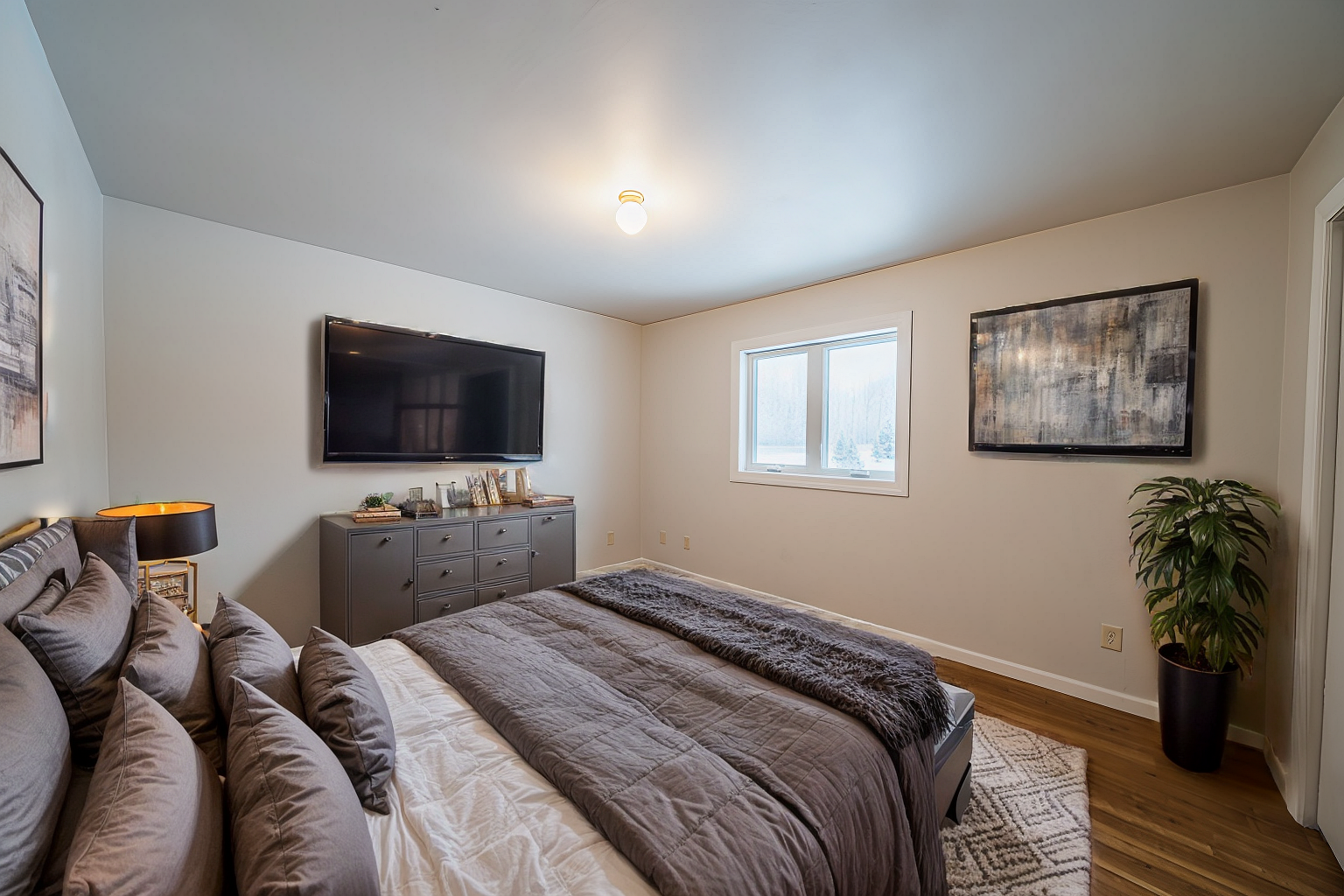 Main floor 2nd bedroom *digitally staged