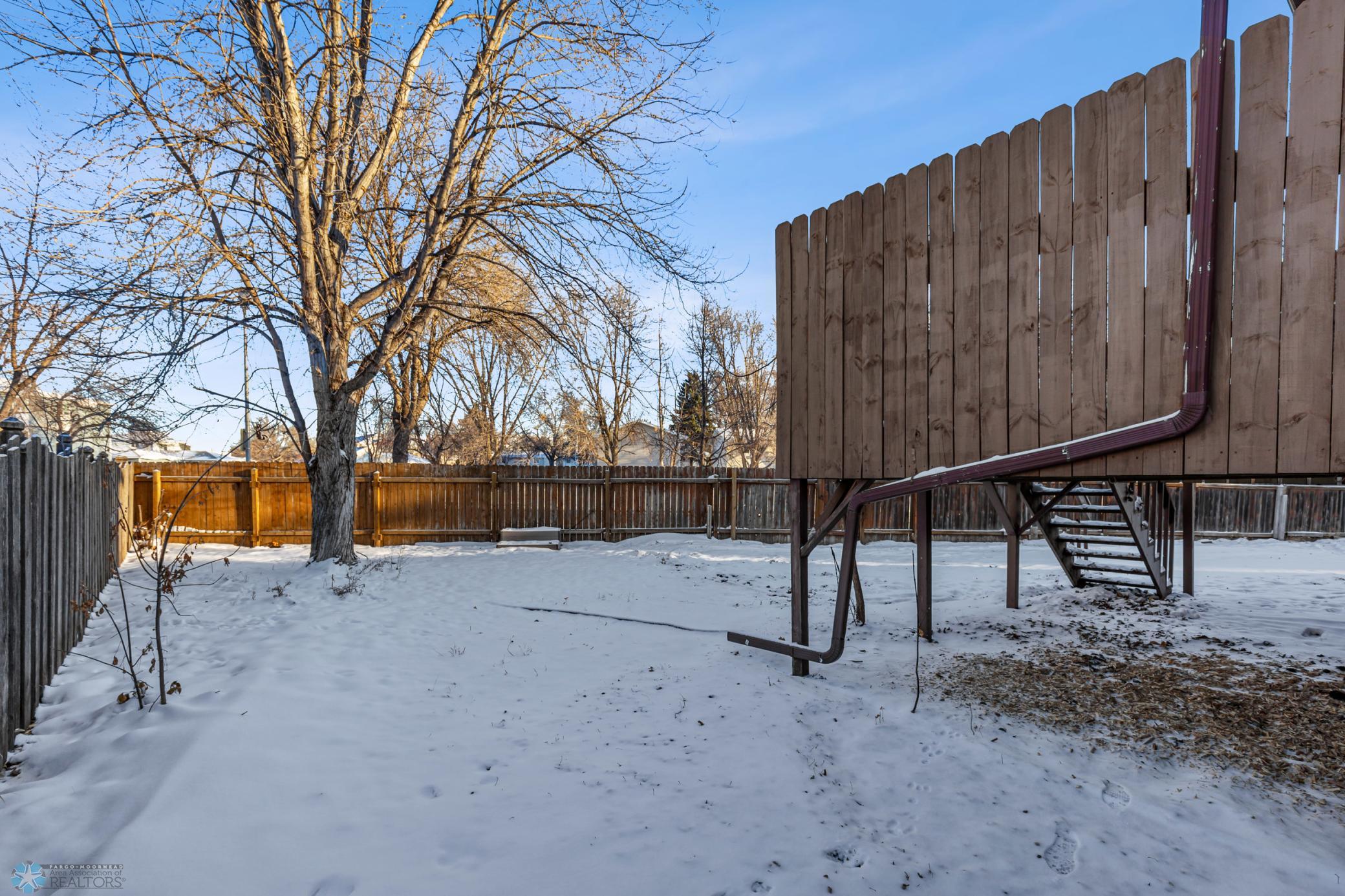 Fully Fenced Back Yard