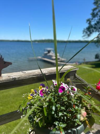 Welcome to the Lake! Breathtaking views from the deck overlooking Clitherall Lake in Battle Lake Minnesota
