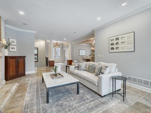 Attractive room flow with over 2300 sq ft on the main level.