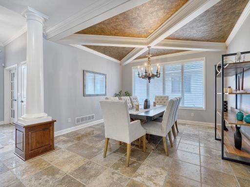 Generous dining room perfect for entertaining!